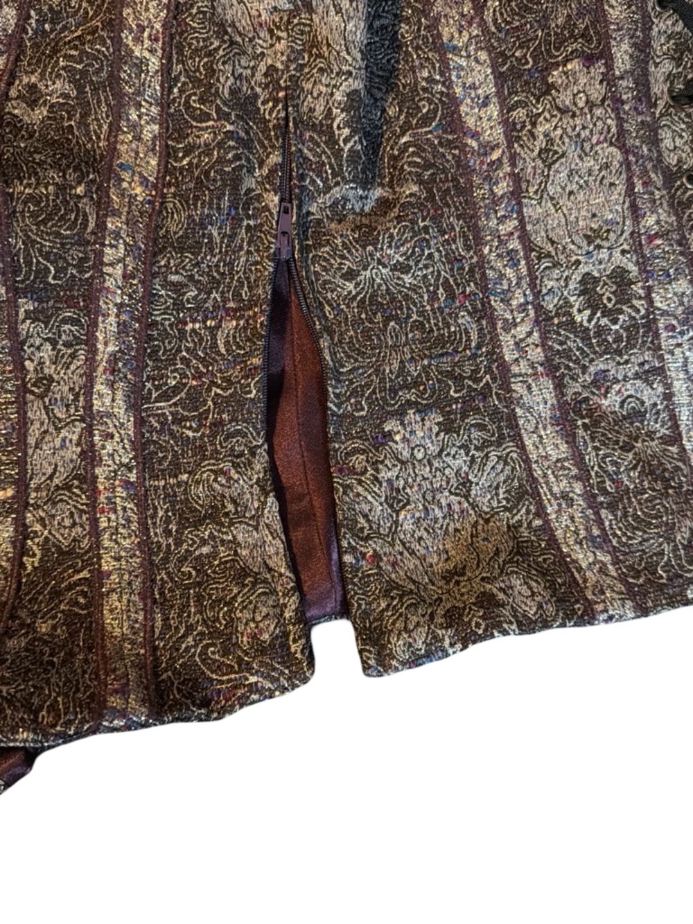 Floral Vintage, Cottagecore, structured, tapestry/medievil, brocade corset top S - Picture 9 of 9
